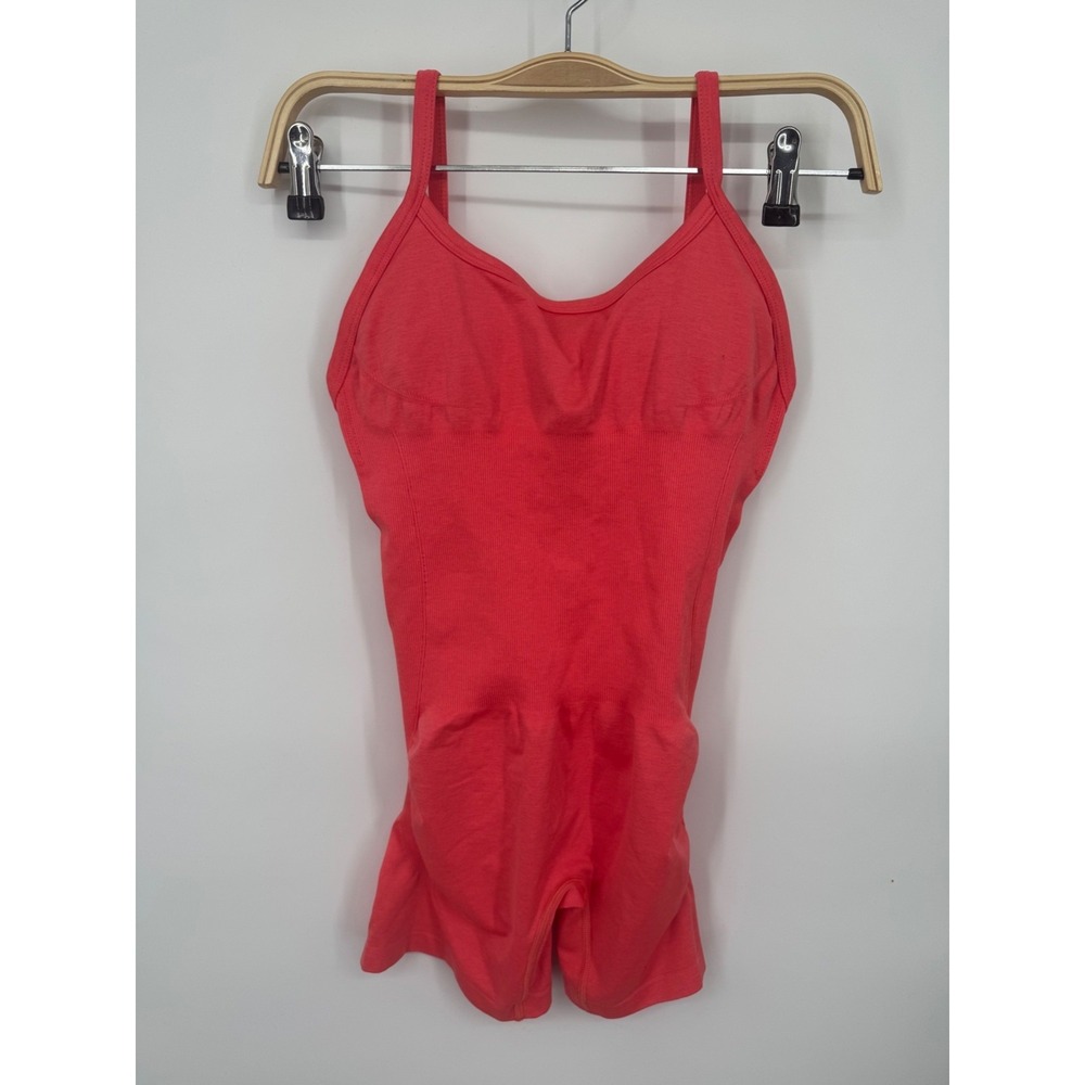 NWT Women's Best Define 2.0 Seamless Short Bodysuit Small Coral Unitard Swimwear